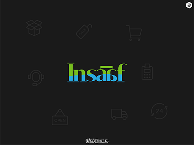 Logo Design - Insaaf Hypermaket adobe artist branding design designer graphic graphic design graphic designer hypermarket illustration logo logo creator logo design logo designer logo maker logo type logos marketing