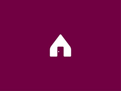 Logo Design Concept - "Letter A + House"