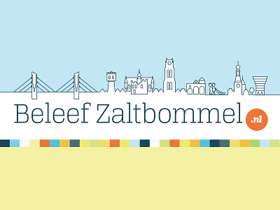 Banner Beleef Zaltbommel banner landmarks logo