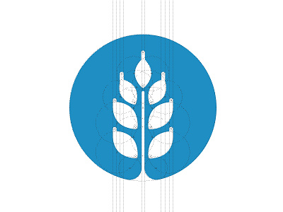 Symmetric bakery logo bakery logo symmetric wheat