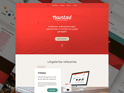 Website Newstaed logo portfolio reference website wordpress