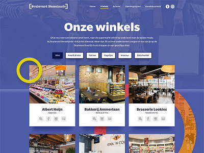 Shops overview page