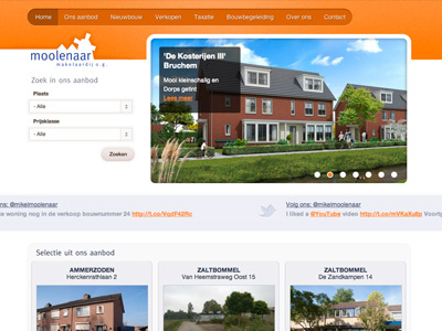 Lookandfeel website Moolenaar broker lookandfeel twitter website