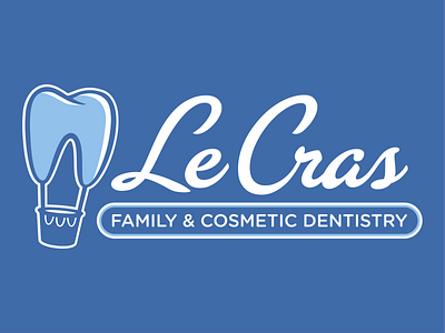 Le Cras Dentistry dentist logo logodesign tooth