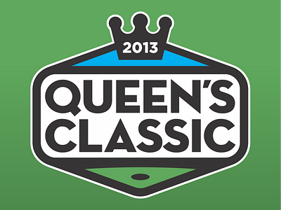 Queen's Clasic golf logo logodesign tournament
