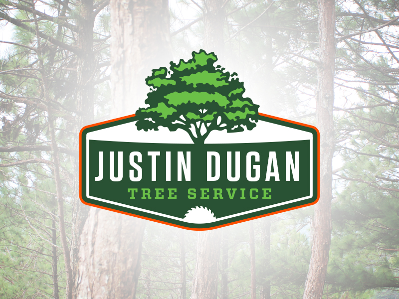 Justin Dugan Tree Service - Logo Design by Clif Dixon on Dribbble