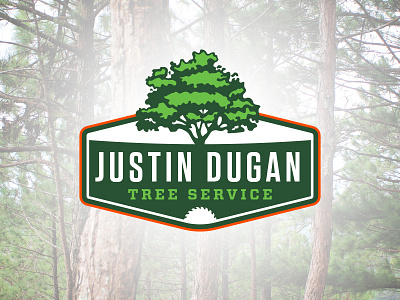 Justin Dugan Tree Service - Logo Design branding identity logo design