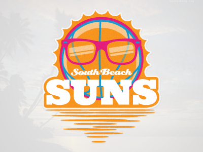 South Beach Suns fantasy fantasy league sports logos