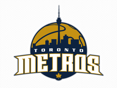 Toronto Metros basketball fantasy logo