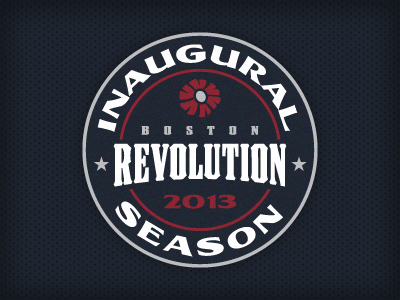 Revolution - Inaugural Season Patch baseball boston fantasy fantasy baseball logo patch revolution