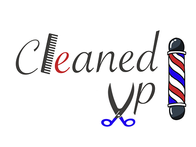 Cleaned Up: Barbershop Logo