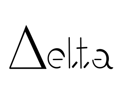 Delta: Geometric logo branding design illustration logo ui
