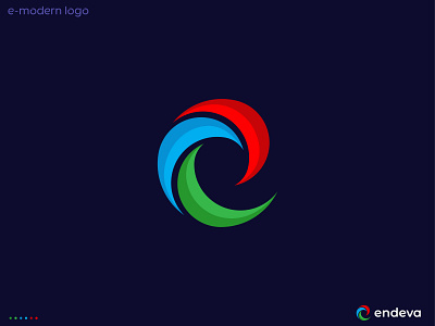 e-modern logo design