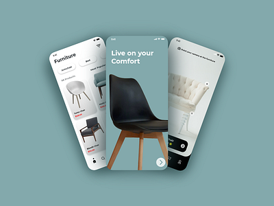 Furniture App 3d android animation app apple behance branding design furniture graphic design icon illustration ios logo motion graphics ui