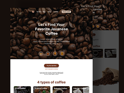 Javanese Coffee Landing Page