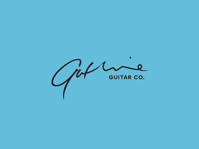 Guthrie Guitar Co. branding design graphic design handwritten identity identity design logo typography