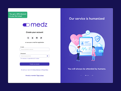 Create account page create account medicament medicine online store pharmacy