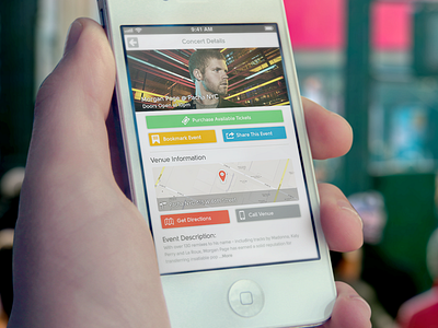 MTA iPhone App Concept app concert event ios iphone map mass transportation mobile ui ux