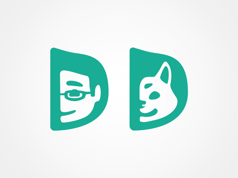 Personal Logos doge shiba dog danny daniel logo personal branding vector daniel swan