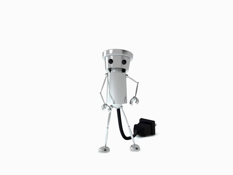 Chibi-Robo! Turnaround 3d cinema 4d modeling nintendo rigging robot turn around