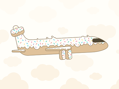 Doughnut Plane airplane doughnut flying pastry sweets