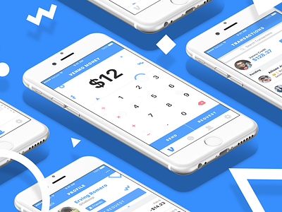 Venmo Redesign Compilation abstract calculator input ios iphone mockup money party shapes payment sketch venmo