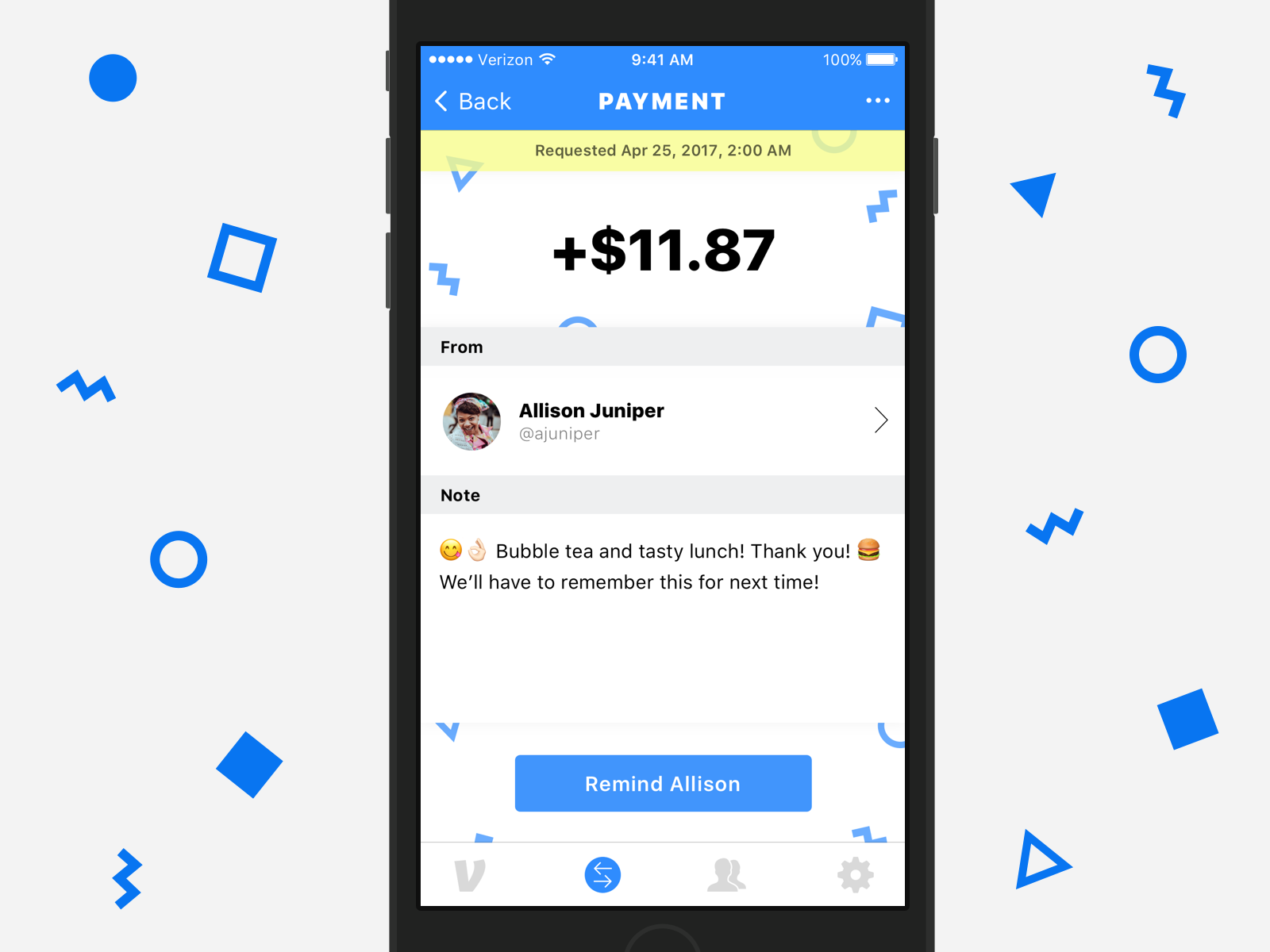 download venmo transactions for a year