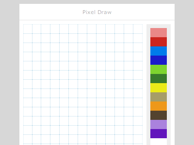 Pixel Draw app css drawing grid pixel ui