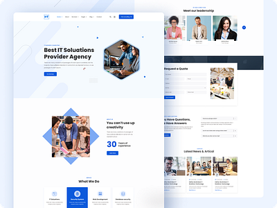 Digital Agency Landing Page UX/UI Design 2022 agency design digital landingpage logo tranding typography ui ux web site