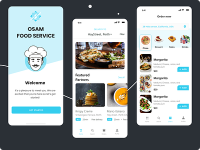 Food Service Mobil App 2022 trend design digital figma food delivery app mobil apps mobil scereen mobilapp ui ux webdesign