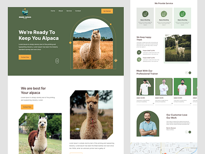 Alpaca Landing Page 2021trend design figma homepage landing landing page landingpage ui ui ux ux web web page webdesign website