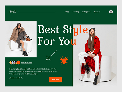 Fashion Website/ Header