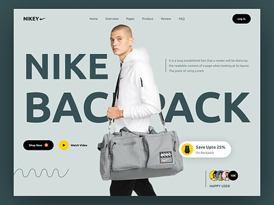 Bag shopping website/Header Design
