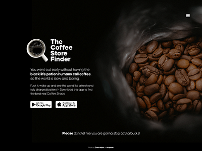 #dailyui #003 #dailyui003 clean coffee coffee app concept dailyui dailyui 003 freelance nachitz simple