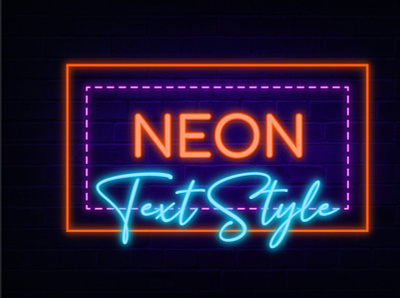 Neon Style for your design 3d neon 3d text light mockup design neon neon design neon effect neon light neon sign neon style neon text neon text effects sign text effects text style