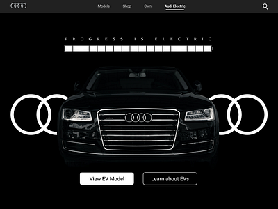 Audi landing page