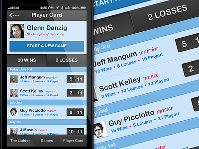 Ping Pong Scoring App