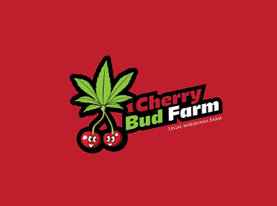 Cherry Bud Farm branding design graphic design illustration logo typography vector