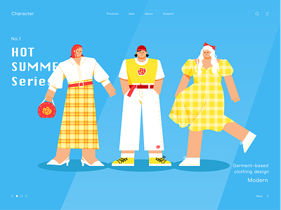 hot summer illustration