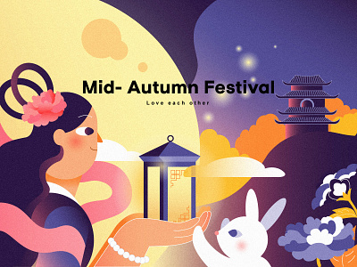Mid-Autumn Festival design festival graphic design illustration mid autumn festival vector