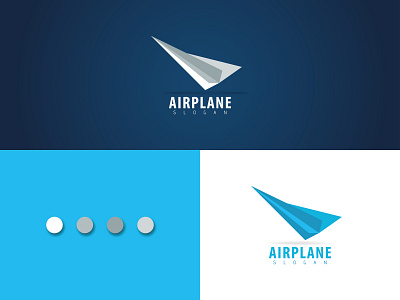 #Paper airplane logo. graphic design logo design