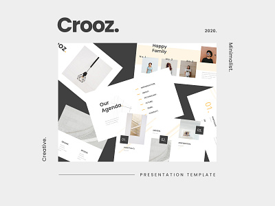 Crooz clean presentation branding clean design graphic design presentation ui ux