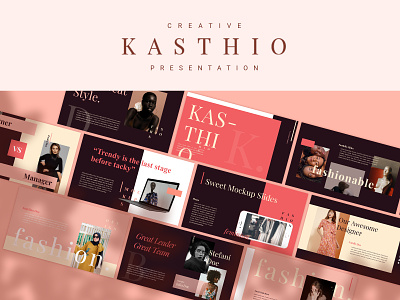 Kasthio creative presentation branding clean design graphic design presentation ui ux
