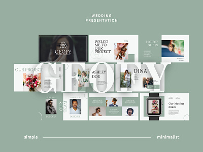 Geofy wedding presentation branding clean design graphic design presentation ui ux