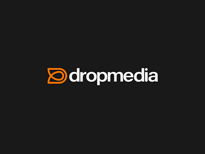 Dropmedia agency branding design drop logo logomark logos m media minimalist modern platform social social media timeless vector