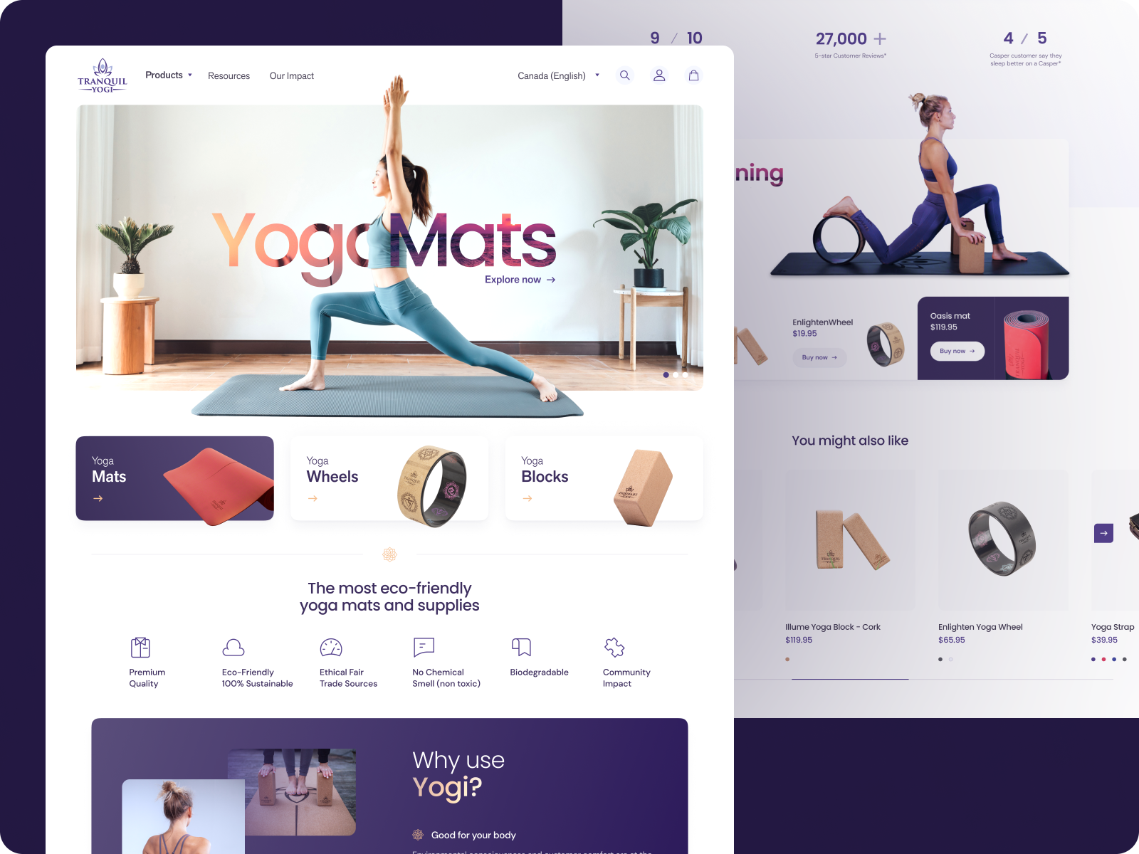 Tranquil Yogi - Yoga Products by Digital Seniority on Dribbble 