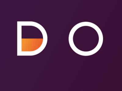 Logo DO animated do hourglass liquid logo purple