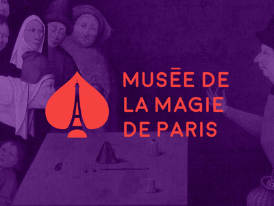 Paris Museum of Magic | Logo ace cards eiffel history logo magic museum negative space