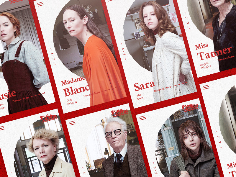 Suspiria | Characters Page dakota blood horror tilda dance red movie witches suspiria