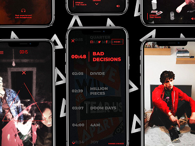 Bastille | Doom Days Experience ar bastille experience house party interactive mobile music red